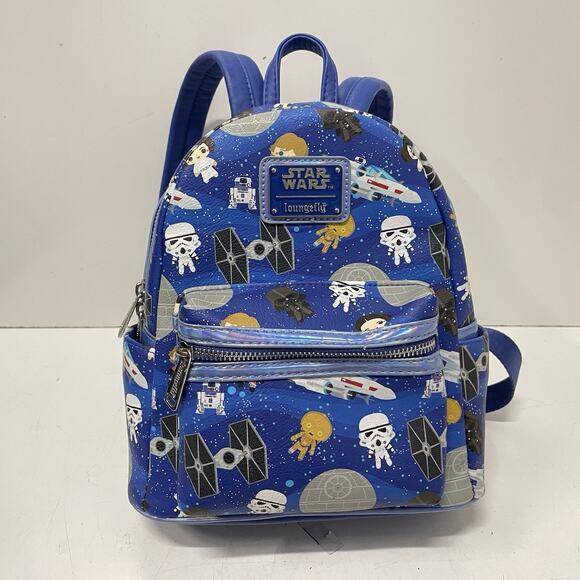 Loungefly Star Wars A New Hope Chibi Characters Mini Backpack Disney Parks - Picture 1 of 6